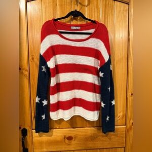 Red White & Blue Flag Sweater